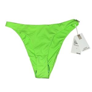 NWT Good American Bright Green Bikini Bottom Size 2